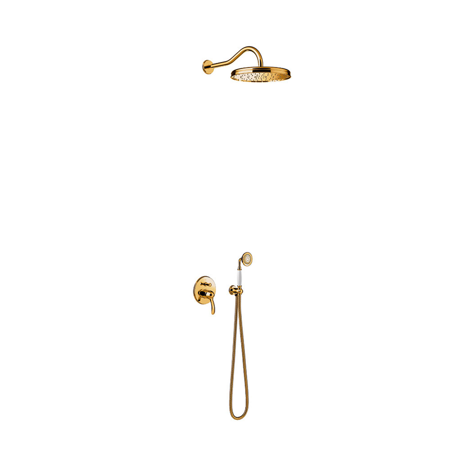 Regendoucheset Tres Clasic Mengkraan Incl. Handdouche Goud Tres