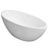 Wiesbaden Vrijstaand Ligbad Wiesbaden Oval Acryl 170x78 cm Mat Wit