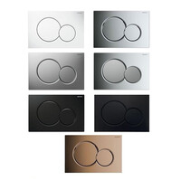 Geberit UP320 Toiletset Compleet | Inbouwreservoir | Mudo Mat Grijs Randloos | Drukplaat