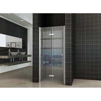 Wiesbaden vouwbare nisdeur 900x2020 links 8mm NANO glas