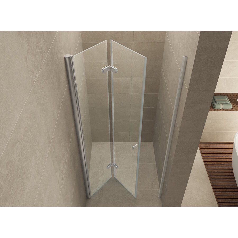 Wiesbaden vouwbare nisdeur 900x2020 links 8mm NANO glas