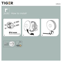 Reserverolhouder Tiger Urban Mat Zwart