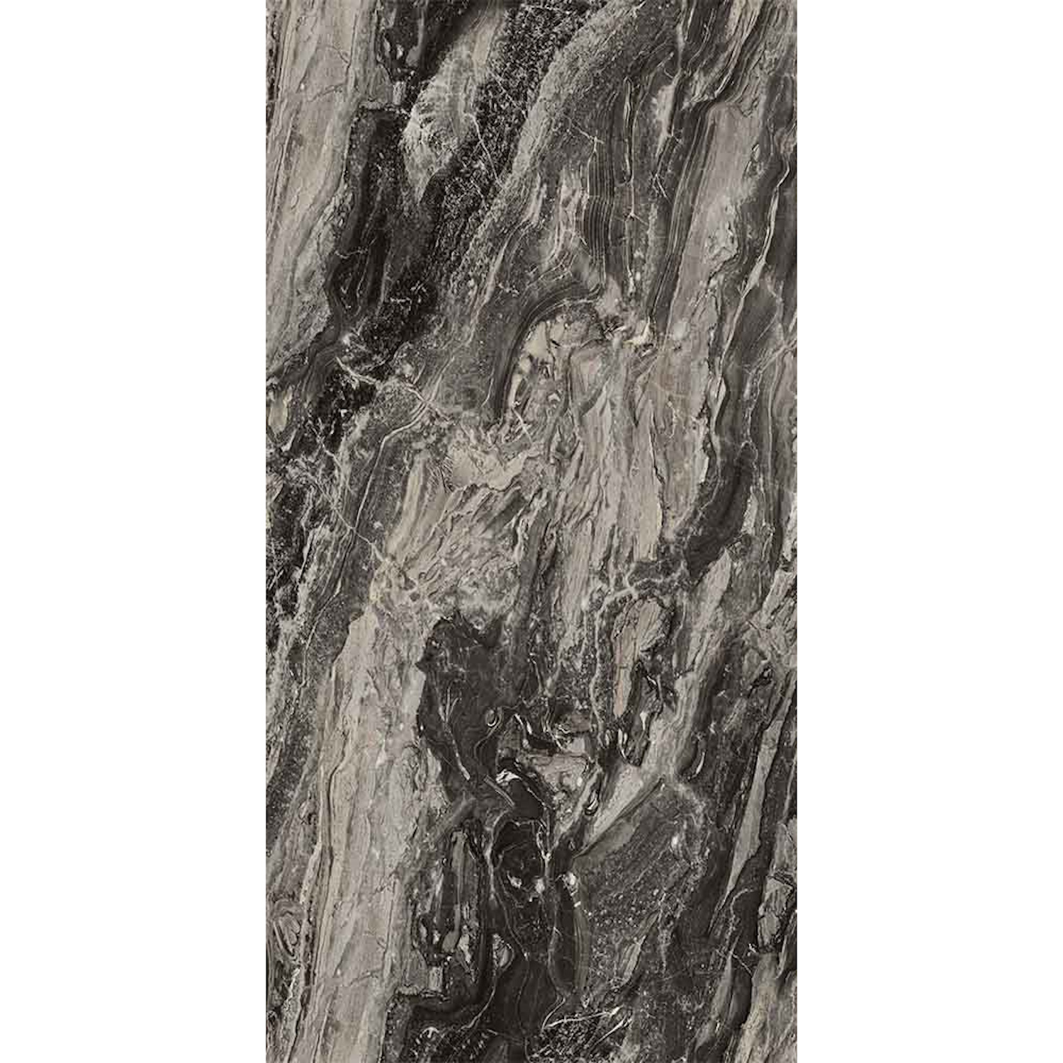 Wandpaneel Isodeco Pretoria Marble 120x260 cm SPC Mat Zwart-Grijs Isodeco