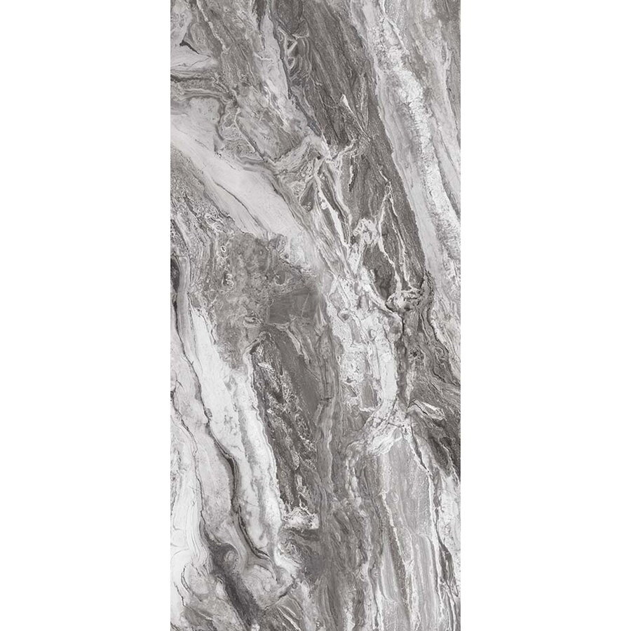 Wandpaneel Isodeco Lagos Stone 120x260 cm SPC Mat Grijs (Prijs per Plaat)