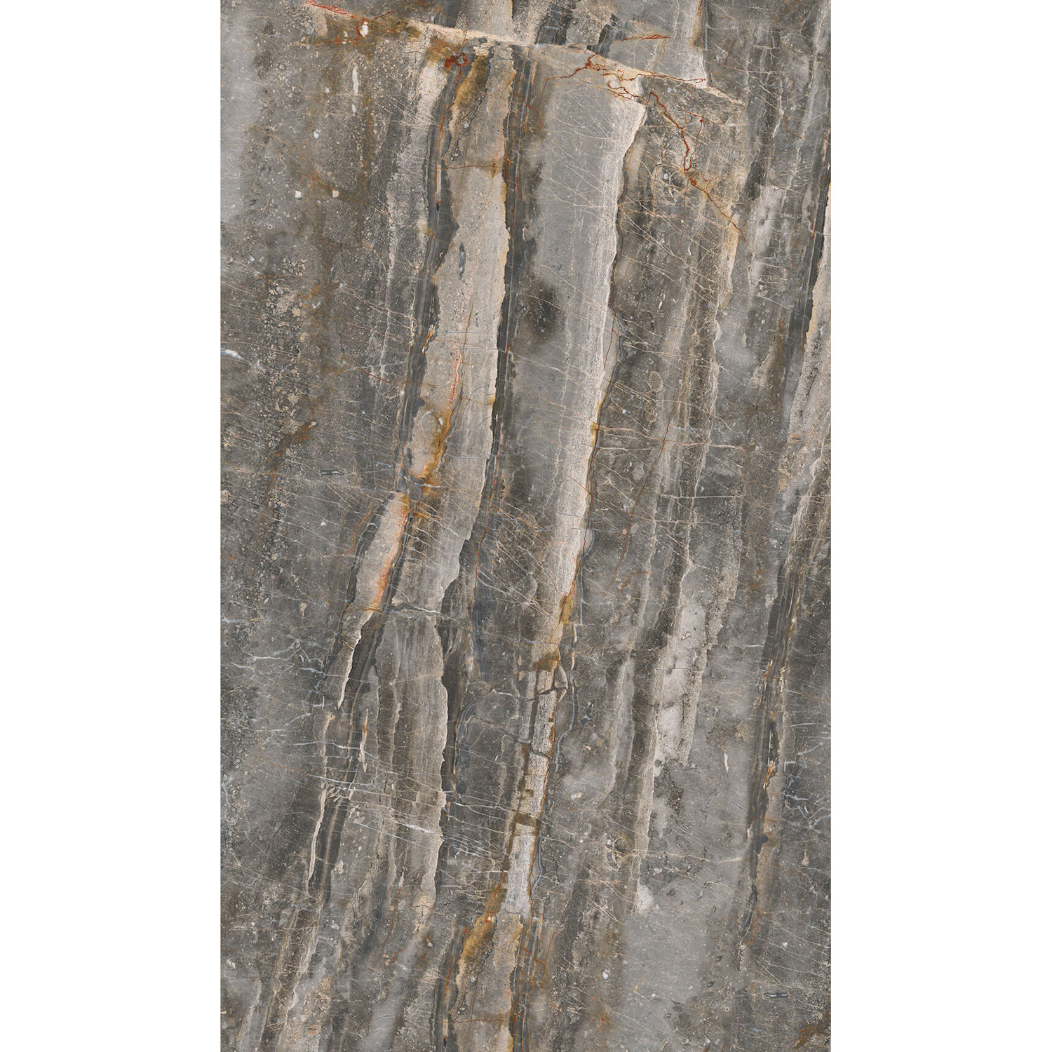 Wandpaneel Geminis Granite 120x260 cm SPC Mat Donker Steen Isodeco