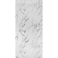 Wandpaneel Bianco Carrara 122x260 cm Waterbestendig Hoogglans Wit (Prijs per Plaat)