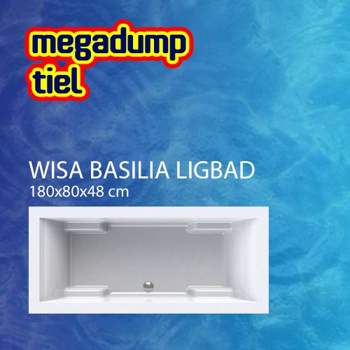 Wavedesign Ligbad Basilia Wit Basilia 180x80x48 cm Wit