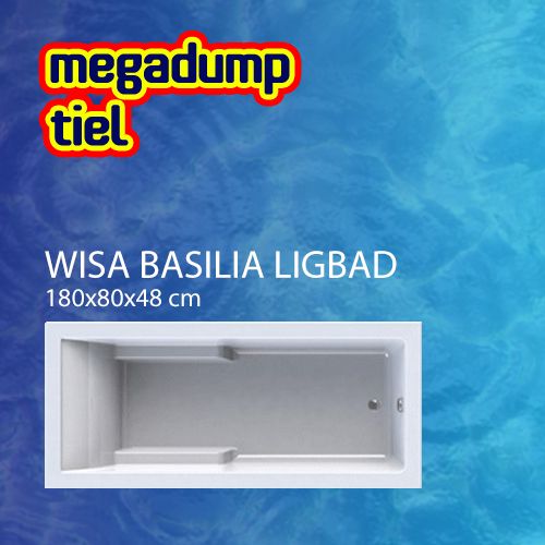 Wavedesign Basilia Shower Bad-Douchecombinatie 180X80 cm Wit 180x80 cm Wit