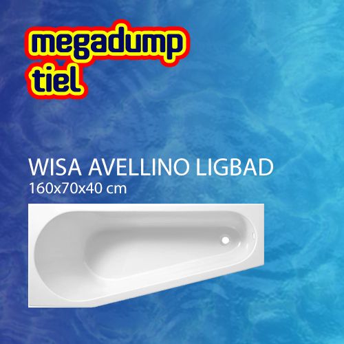 Wisa Ligbad Avellino 160X70X40 cm Wit - Avellino 160x70x40 cm Links