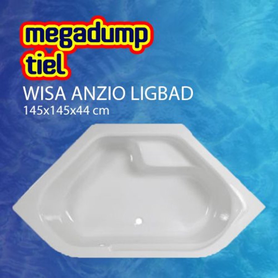 Ligbad Anzio 145X145 Cm Wit