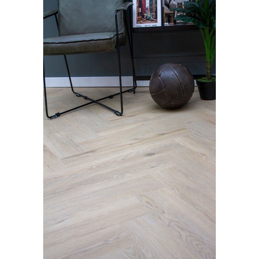 Plak PVC EKO Herringbone collection 15,8 x 76 x 0,25 cm Visgraat Nijl (Doosinhoud: 2,88 m2)