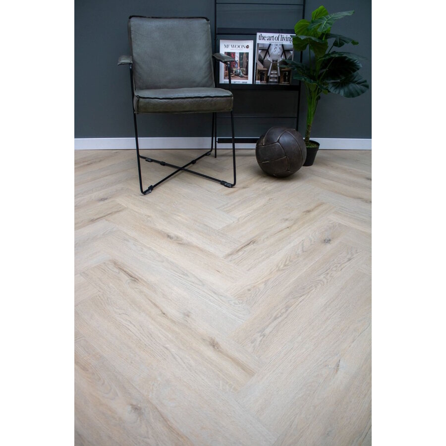 Plak PVC EKO Herringbone collection 15,8 x 76 x 0,25 cm Visgraat Nijl (Doosinhoud: 2,88 m2)