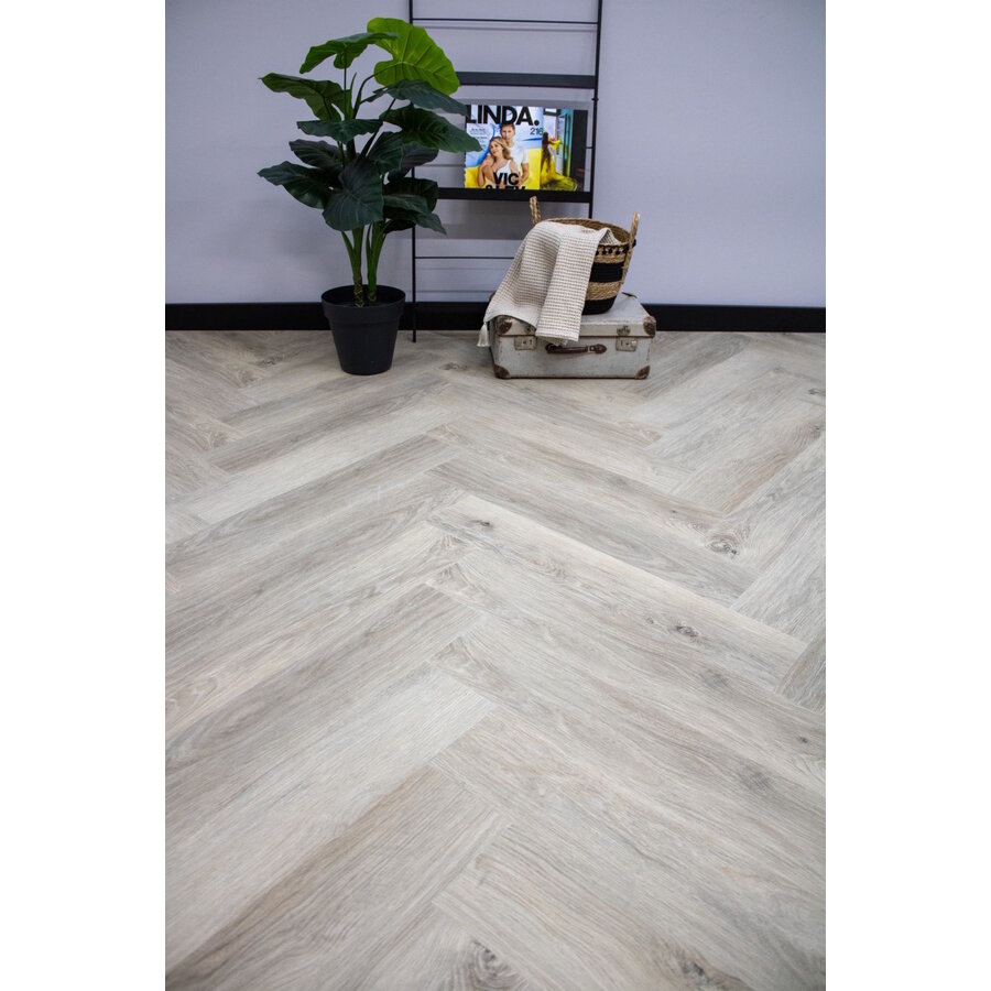 Plak PVC EKO Herringbone collection 12,2 x 61 x 0,25 cm Visgraat Maas (Doosinhoud: 1,79 m2)