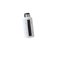 Radiator Sanicare Denso Met WiFi 180 x 40 cm Mat Zwart Met Thermostaat Wit Linksonder