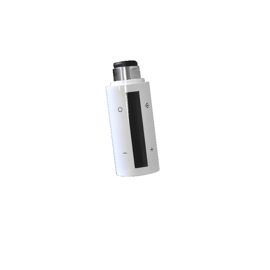 Radiator Sanicare Denso Met WiFi 180 x 40 cm Mat Zwart Met Thermostaat Wit Linksonder