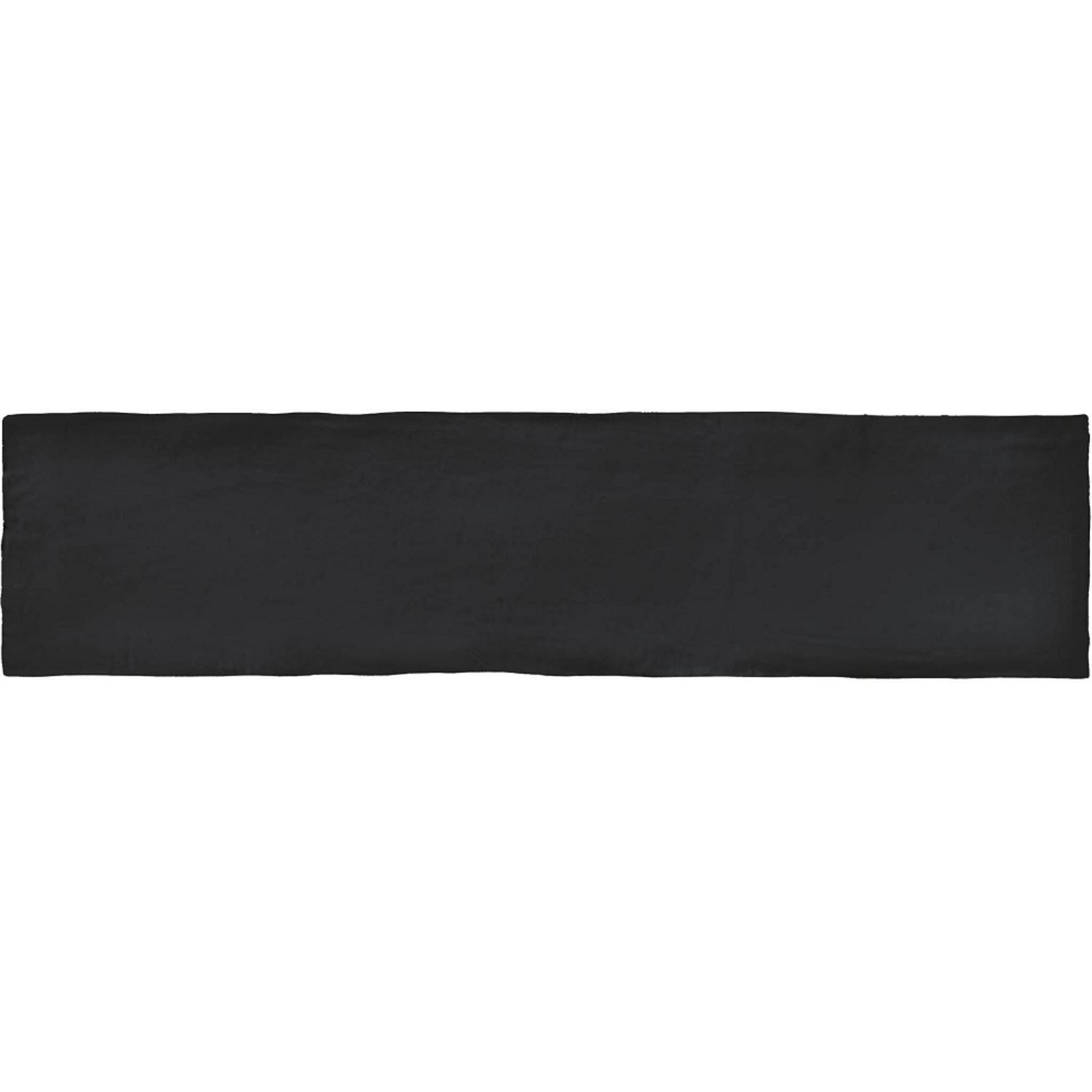 Wandtegel Colonial Black Mat 7.5x30 cm Mat Zwart Jabo
