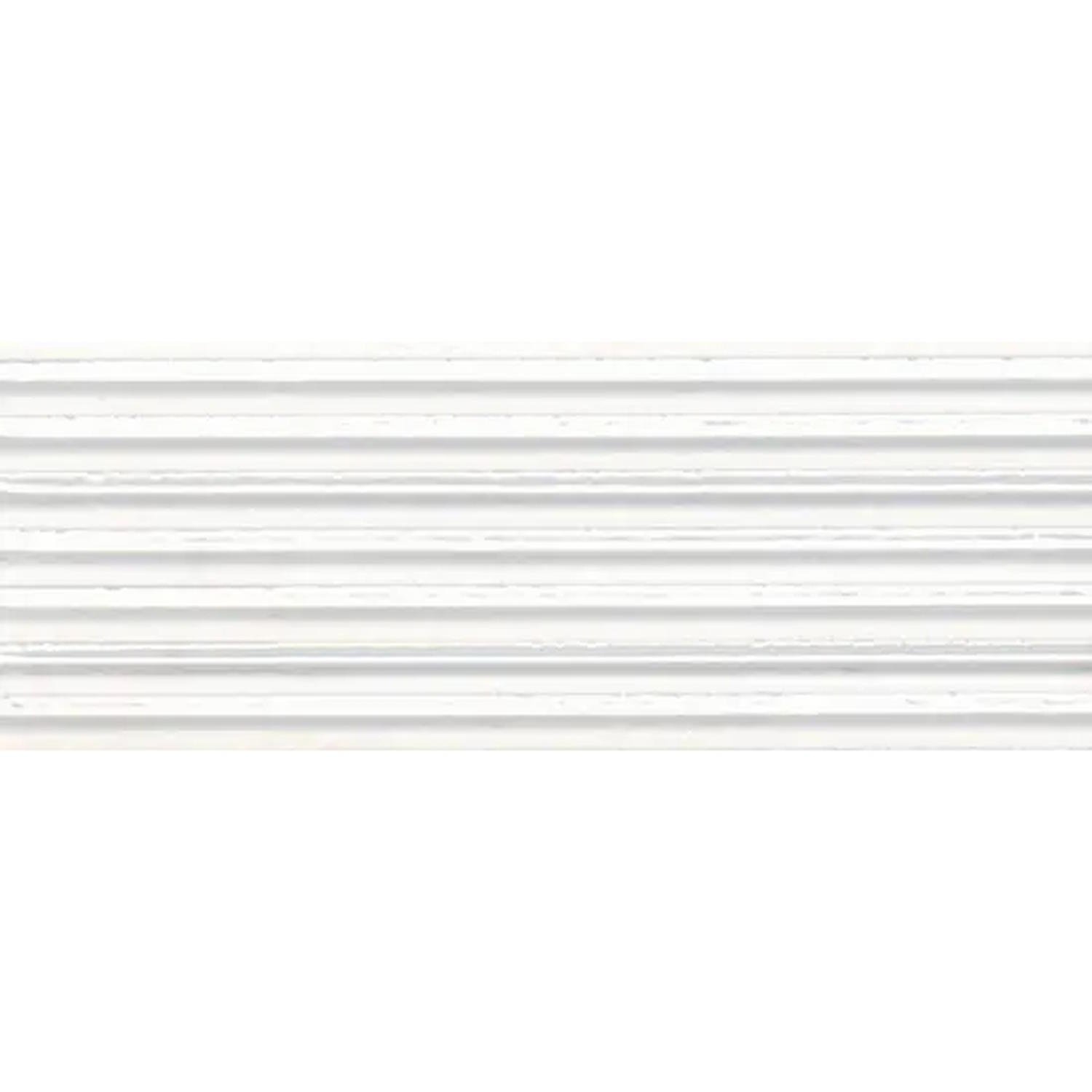 Wandtegel Marazzi Rice 7,5x20 cm met Relief Decor Glans Bianco Marazzi