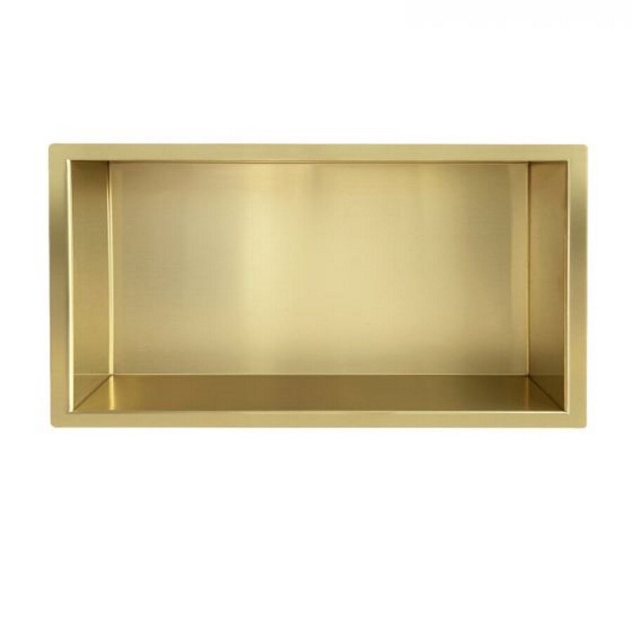 Inbouwnis Aquasplash Incorporado 30x60x7 cm Geborsteld Messing Goud