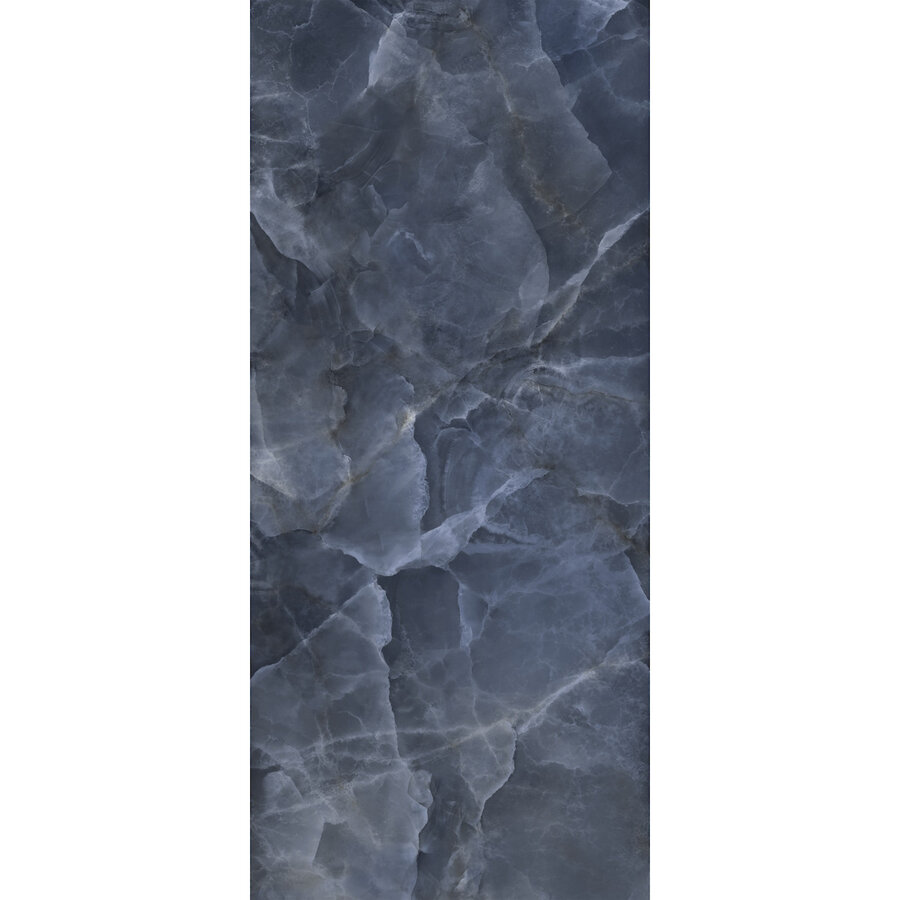 Vloer- en Wandtegel Energieker Ekxtreme 120x280 cm Glanzend Onyx Blue (Prijs per Stuk)