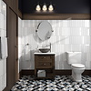 Dune Ceramics Wandtegel Dune Flat White Gloss 7.5x30 cm (Doosinhoud 1.26) (prijs per m2)