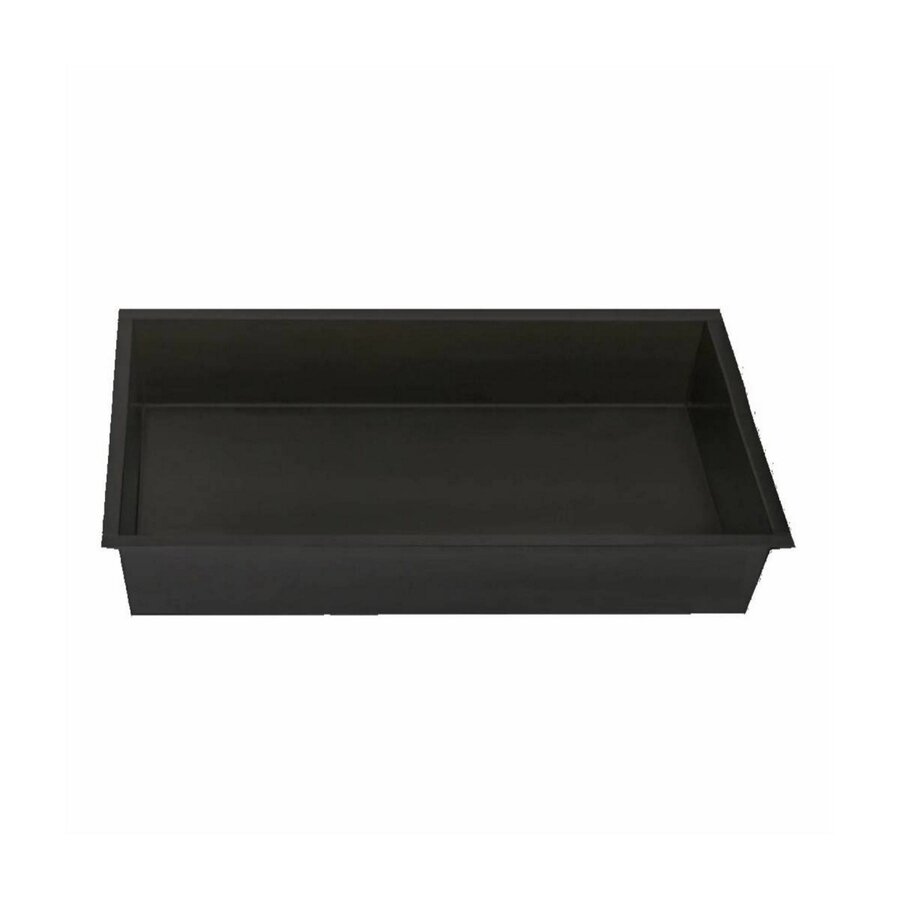 Inbouwnis Sanilux Wandmontage 60x30 cm Mat Zwart