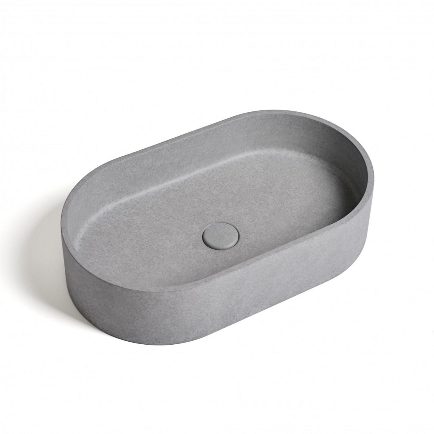 Waskom Ideavit Idea.Form 60x35x12 cm Ovaal Beton Grijs Ideavit