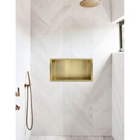 Inbouwnis Aquasplash Incorporado 30x60x10 cm Geborsteld Messing Goud