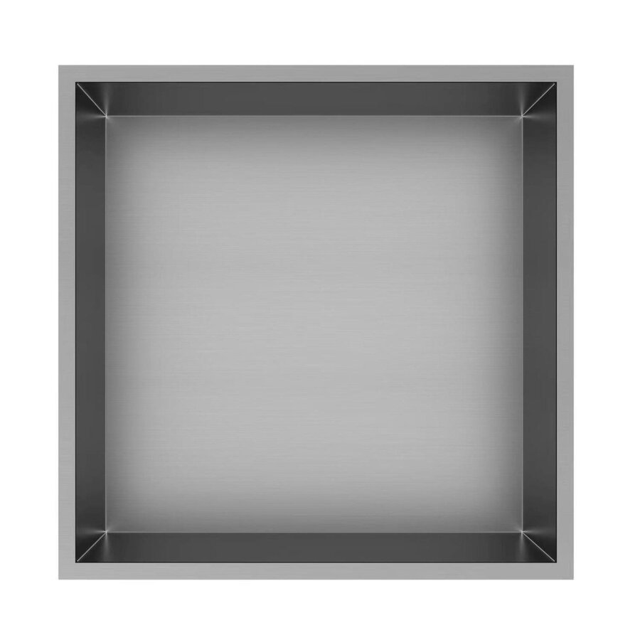 Inbouwnis Best-Design Kaya 30.5x30.5x7 cm RVS