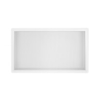 Inbouwnis Wiesbaden 30x60x10 cm RVS Mat Wit