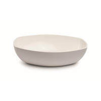 Waskom Opbouw Luca Sanitair Danish Oval 48x32,5x13,5 Mineral Stone Glans Wit OP=OP