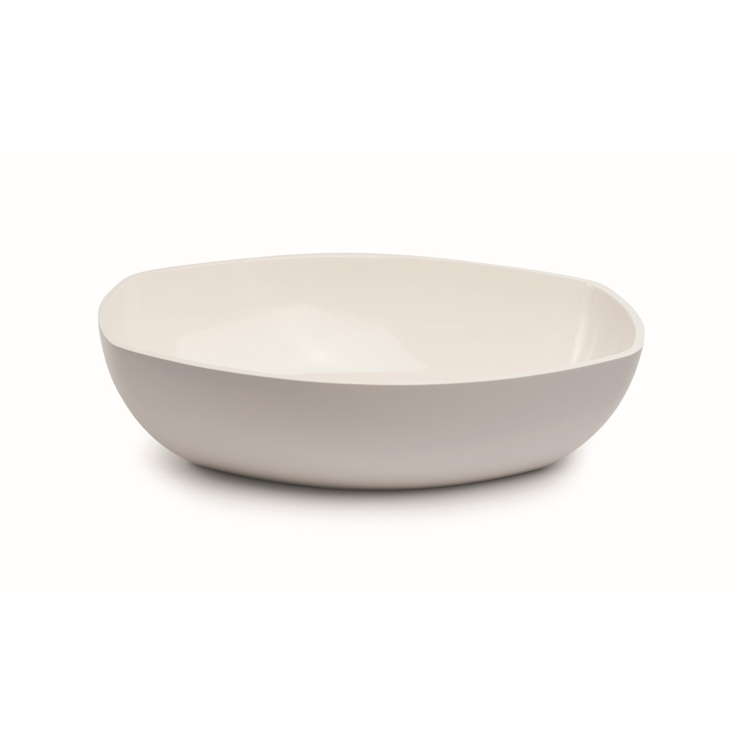 Waskom Opbouw Luca Sanitair Danish Oval 48x32,5x13,5 Mineral Stone Glans Wit OP=OP Luca Sanitair