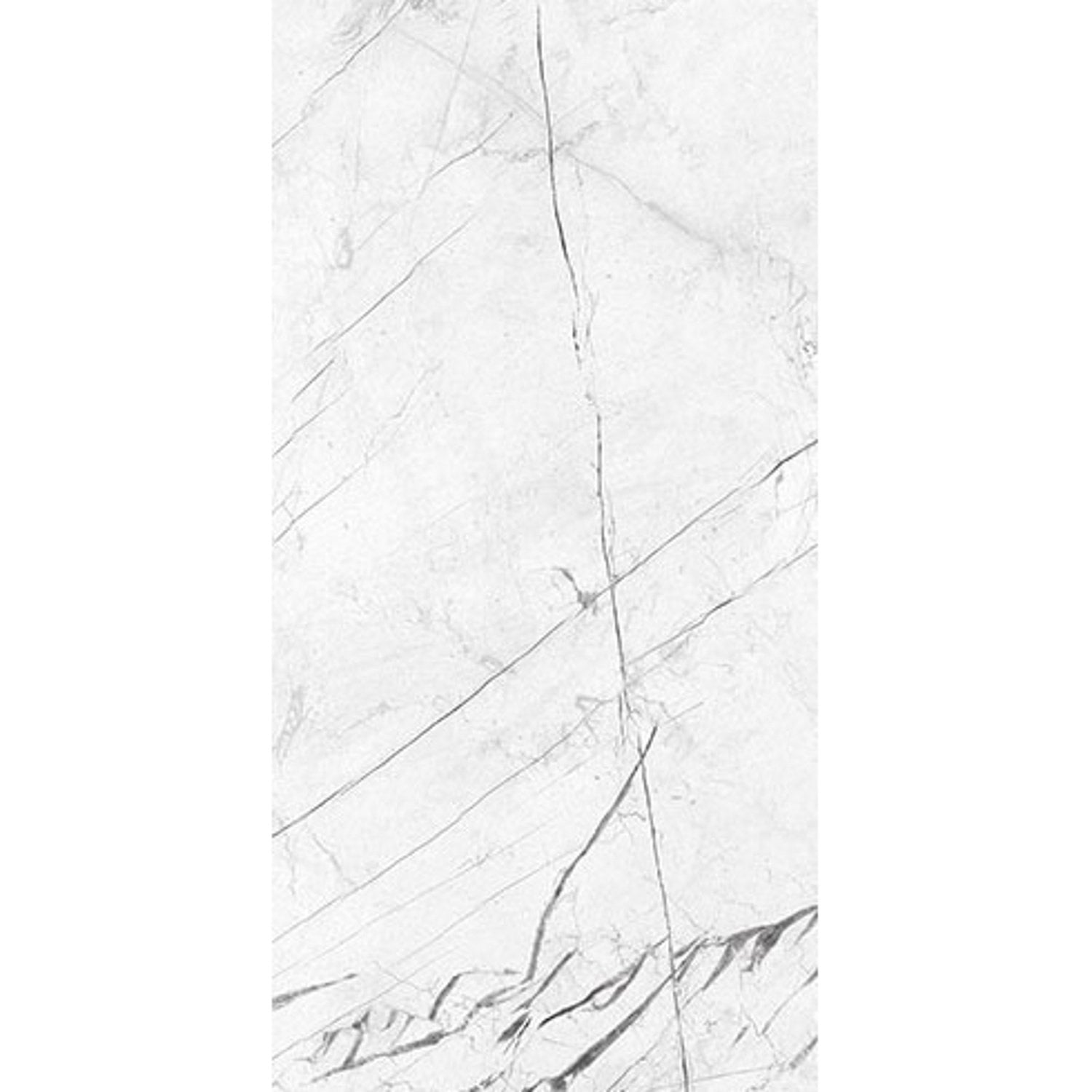 Energieker Vloertegel XL  Ekxtreme Marquina Glans 60x120 cm Marmerlook Wit 