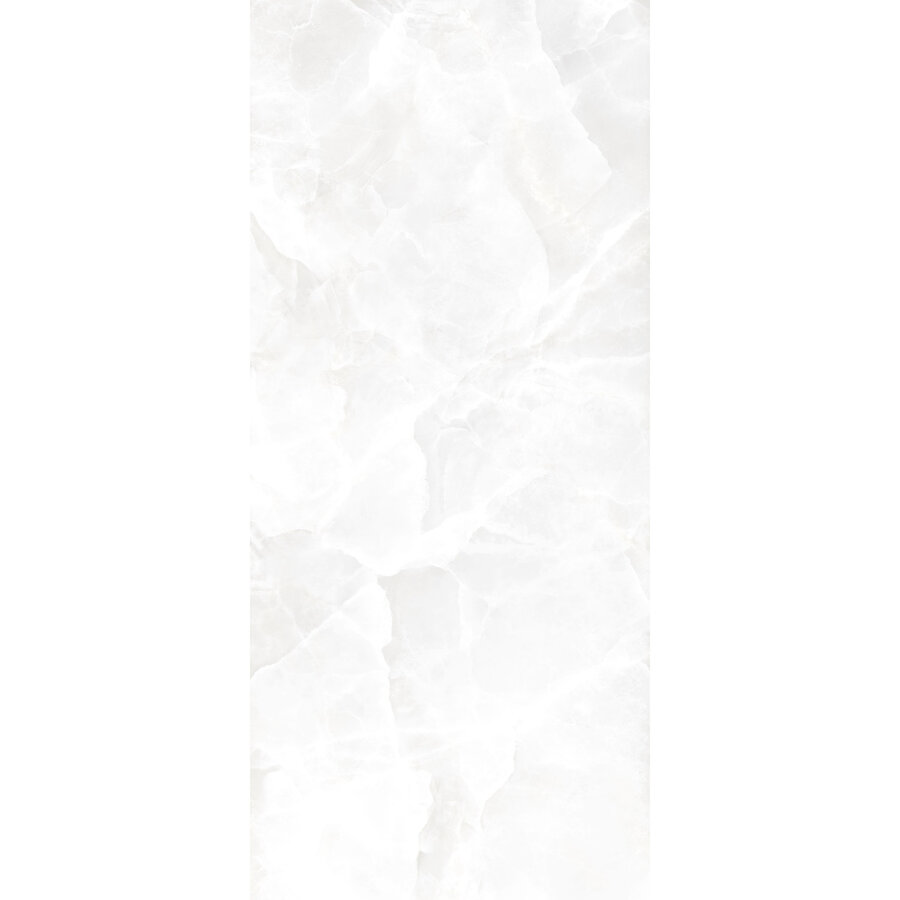 Vloer- en Wandtegel Energieker Ekxtreme 120x280 cm Glanzend Onyx White (Prijs per Stuk)