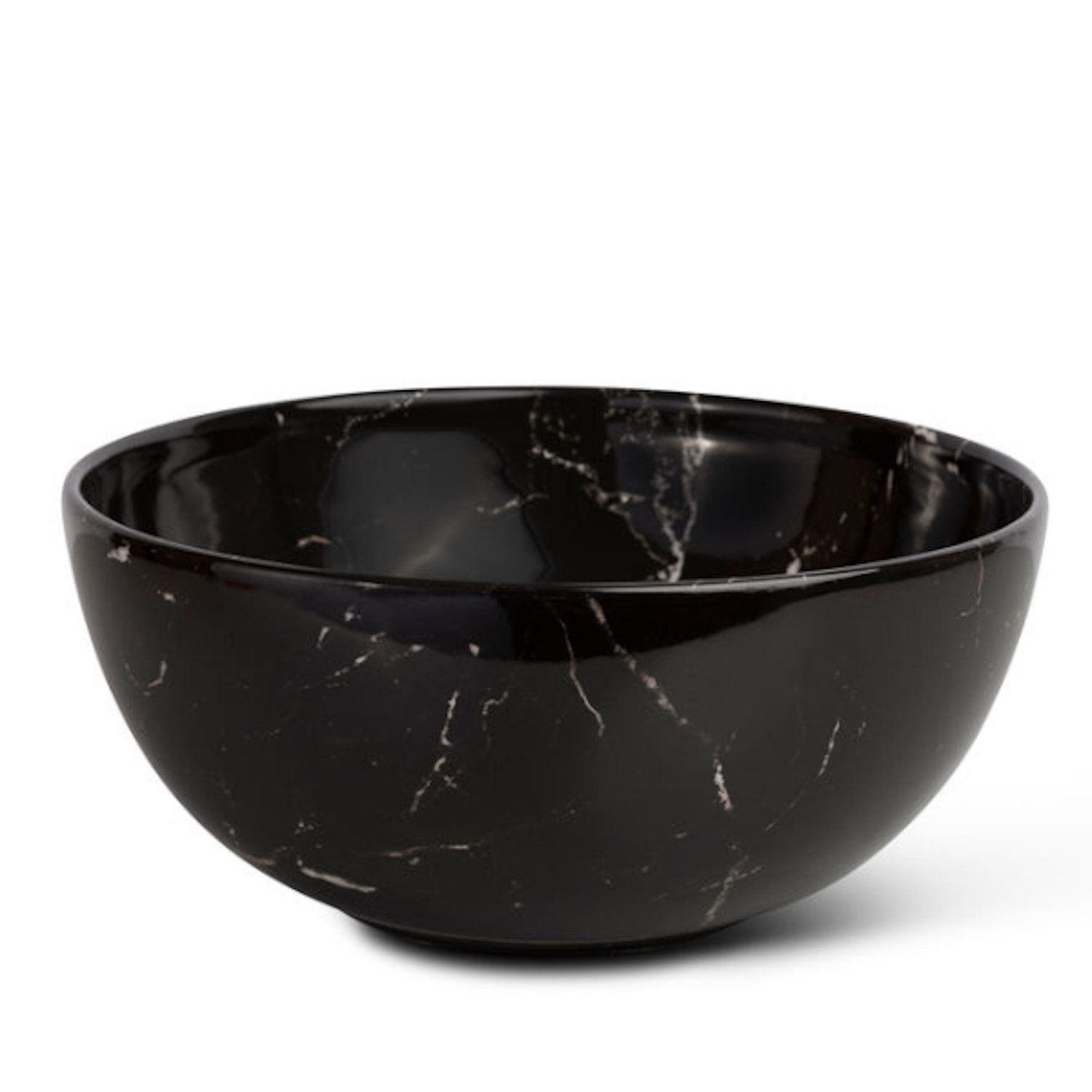 Waskom Globo T-Edge Rond 37x16 cm Zonder Overloop Portoro Nero Globo