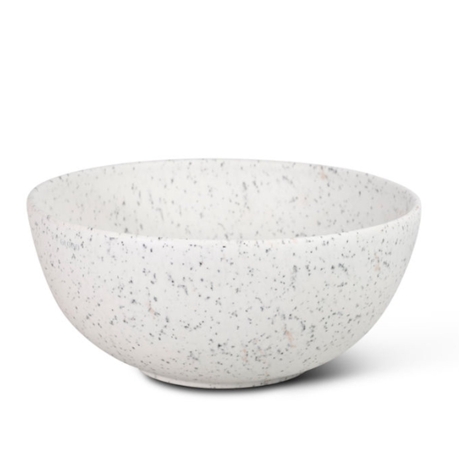 Waskom Globo T-Edge Rond 37x16 cm Zonder Overloop Graniglia Grigio Globo