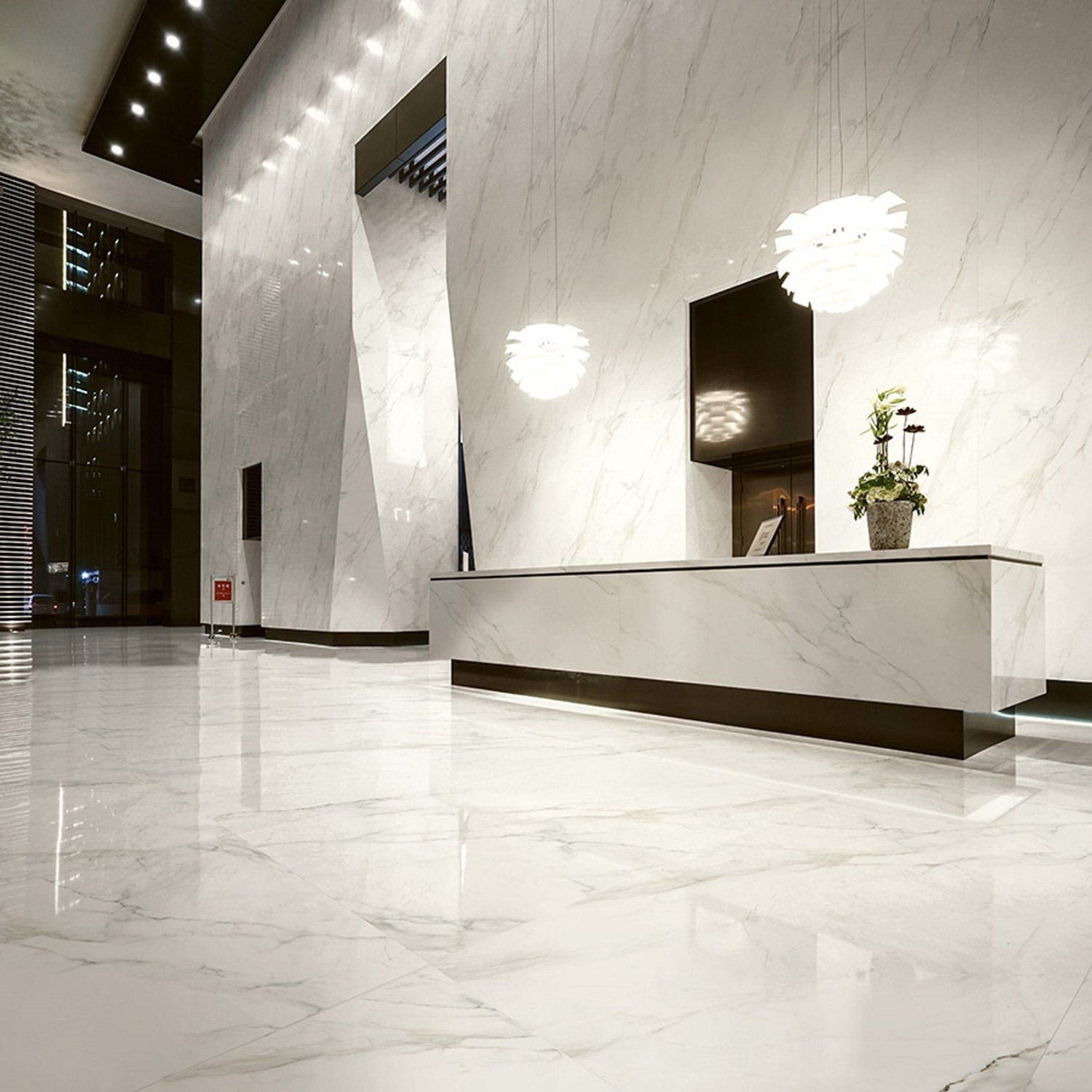 Energieker Vloertegel  Ekxtreme Glans 120X280 cm Calacatta 