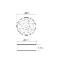 Waskom Gliss Dorus Keramisch Hoogglans Wit