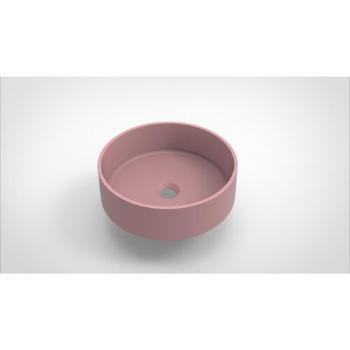 Opbouw Waskom Arcqua Case Rond 40 cm Mat Roze 