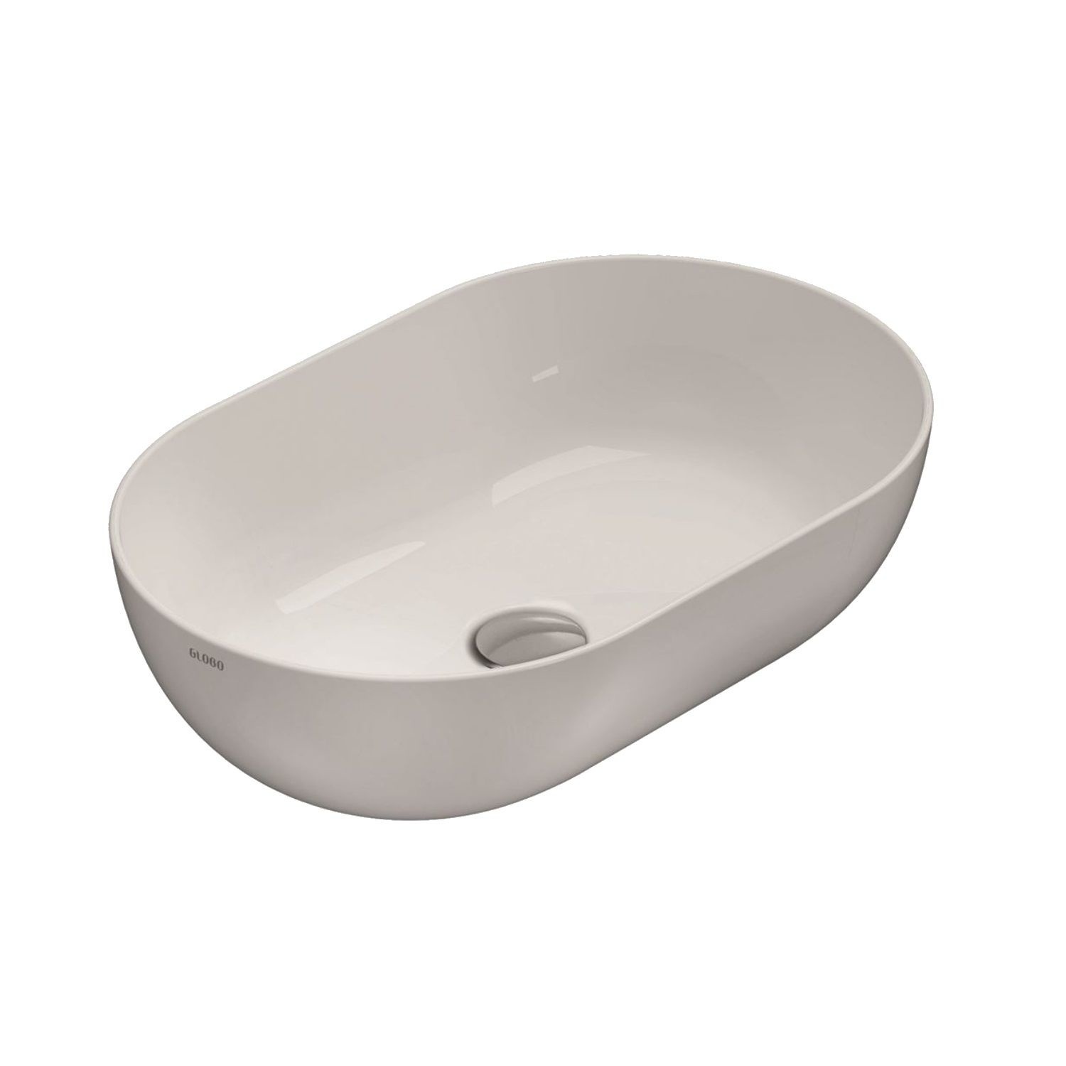 Waskom Luca Sanitair Blobo 54x37x16 cm Opzet Wastafel Luca Sanitair