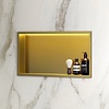 Aquasplash Inbouwnis Met LED Verlichting Aquasplash Lucio 60x30 Mat Goud