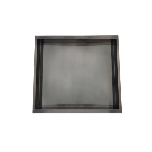 Inbouwnis AQS 30x30x10 cm RVS Black Chrome 