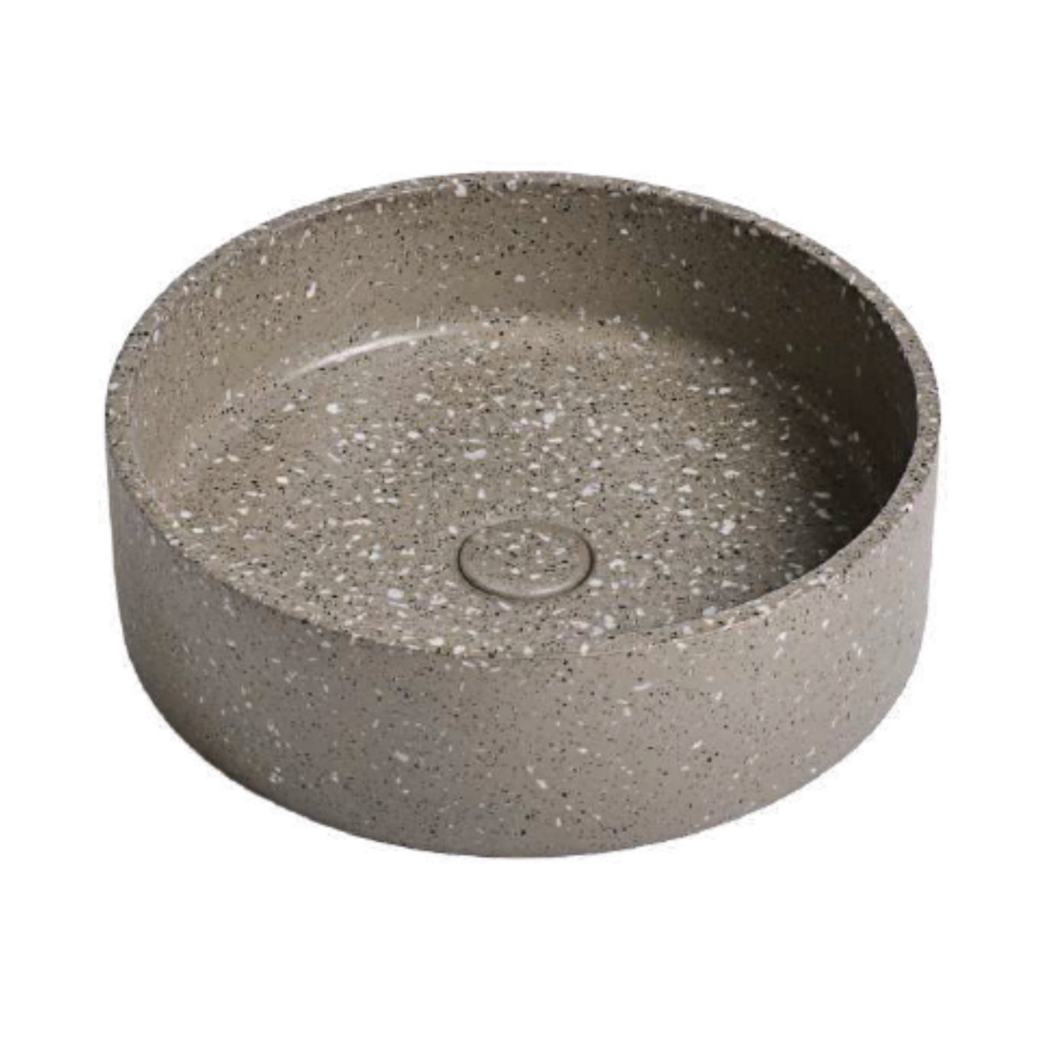 Waskom Ideavit Idea.Ora 39x39x12 cm Rond Terrazzo Grijs Ideavit