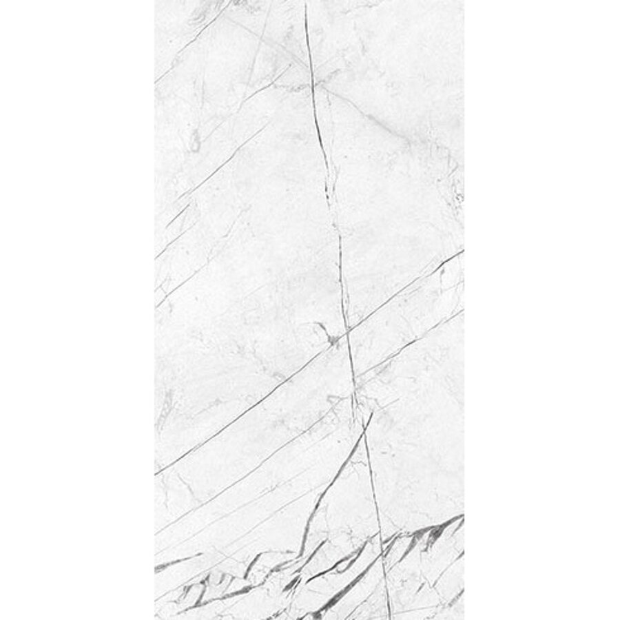 Vloertegel XL Energieker Ekxtreme Marquina Naturale 60x120 cm Marmerlook Mat Wit (prijs per m2)