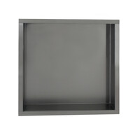 Inbouwnis Sanilux Napo Wand 30x30x7 cm Gunmetal