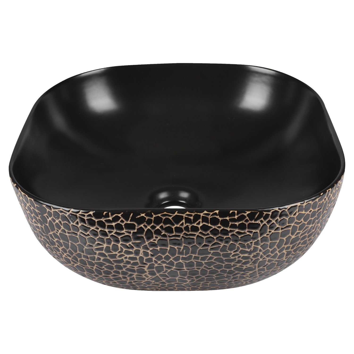 Waskom Differnz Safari 51x40x14.5 cm Keramiek Zwart Differnz