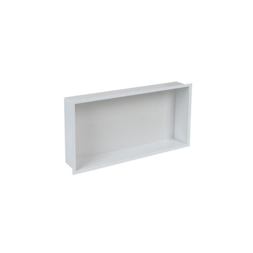 Inbouwnis Plieger Inbox Wand Met Flens 60x30x7.5cm Waterproof RVS 