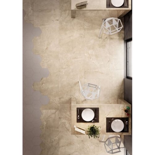 Vloertegel Keope Lux Crema Beige Gepolijst 120x240 cm (Prijs per Stuk) 