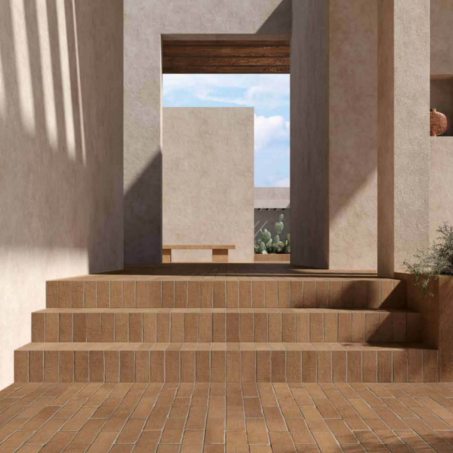 Vloer- en Wandtegel Kronos Terra Crea Mattone Spakko 7.5x15 cm Bruin Kronos