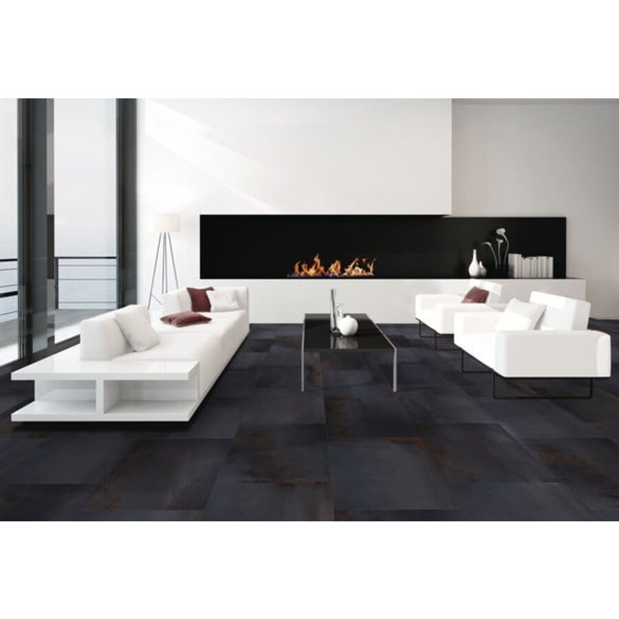 XL Vloertegel Energieker Oxidatio Palladium Antraciet 120x280 cm (prijs per tegel)