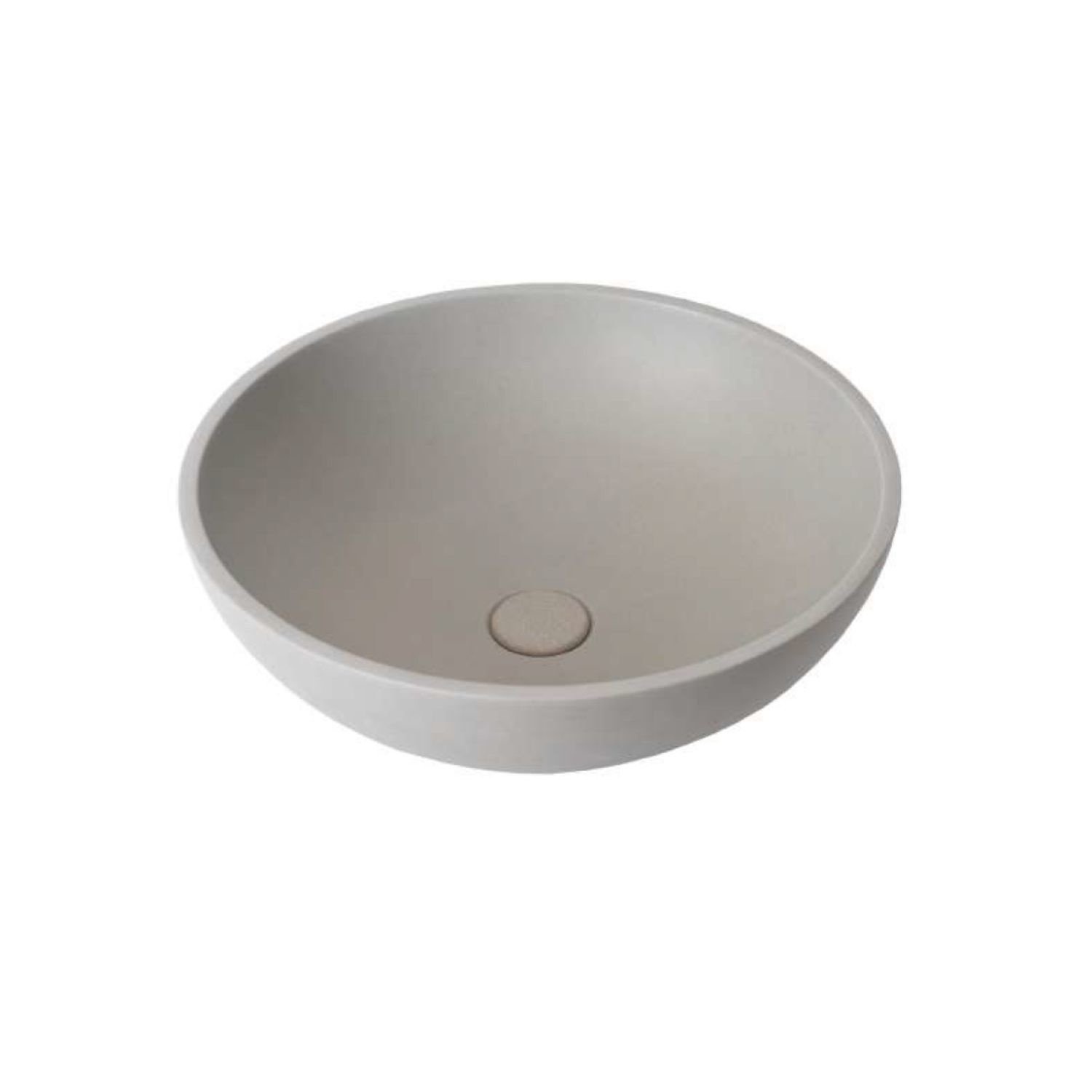 Waskom Ideavit Idea.Gem 36x36x14.5 cm Rond Beton Grijs Ideavit